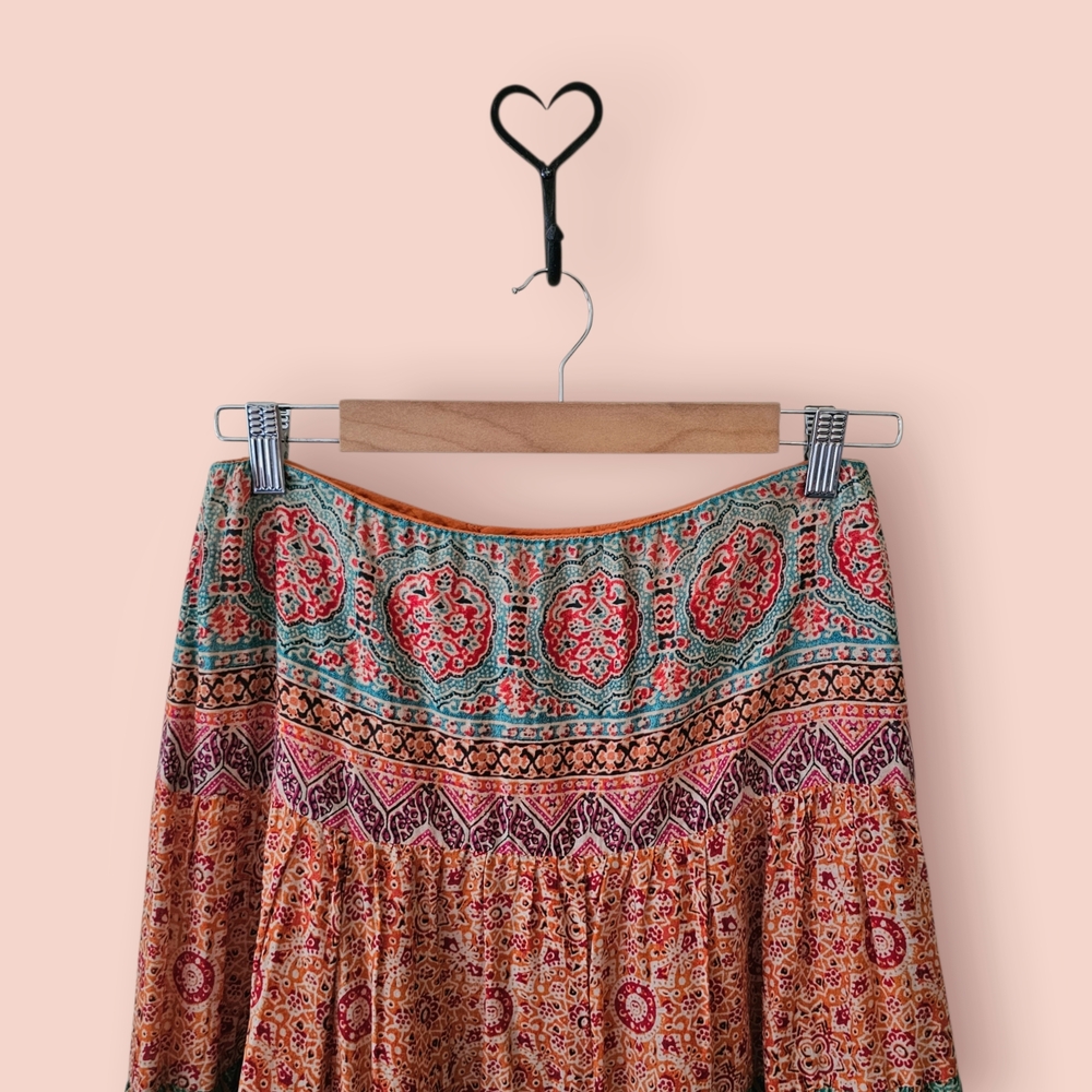 Ralph Lauren Vibrant Patterned Maxi Skirt - Picture 2 of 9
